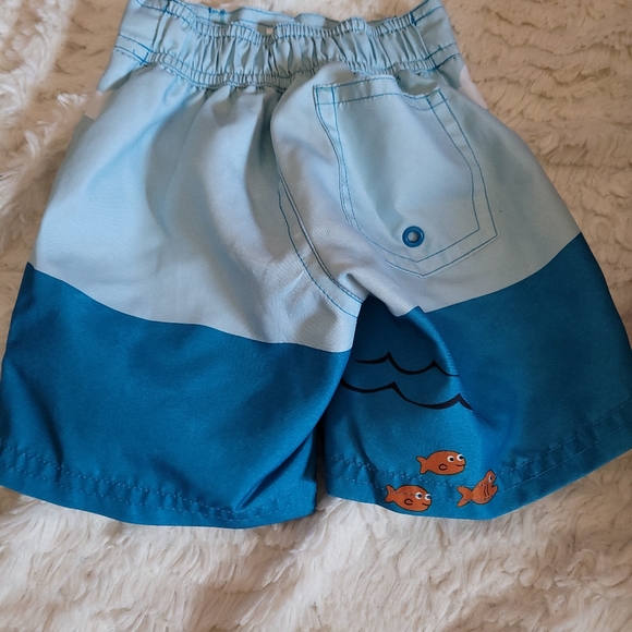EUC Gymboree Swim Trunks 3-6M Octupus Tropical Bathing Suit - Picture 2 of 8